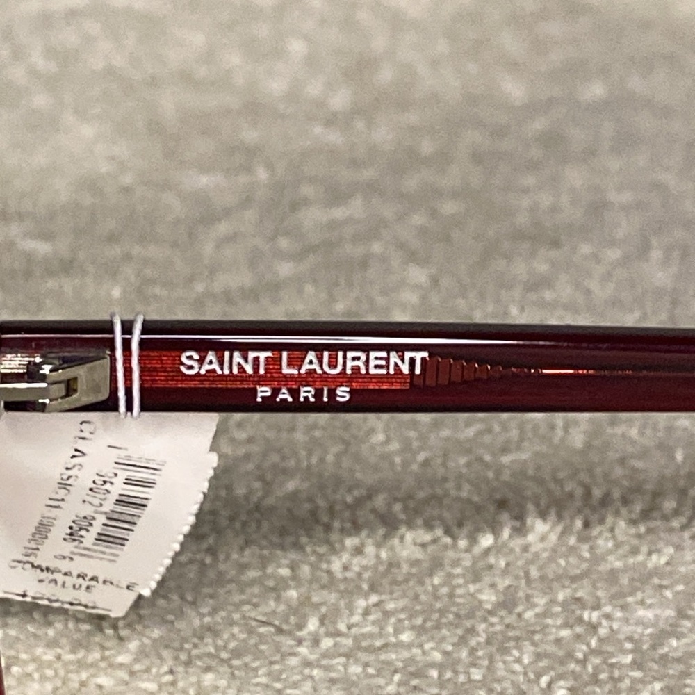 NEW IN BOX Saint Laurent 54mm Square Sunglasses in Brown [IN CASE] - Picture 8 of 8
